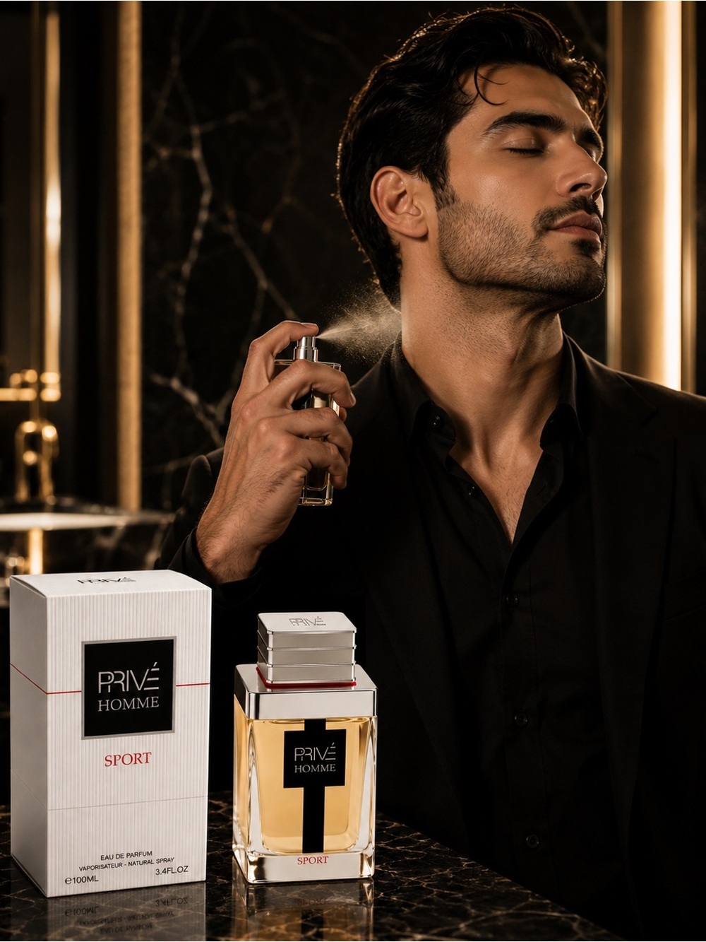 Prive Homme Sport Eau de parfume For Men 100ML 3.4fl.Oz